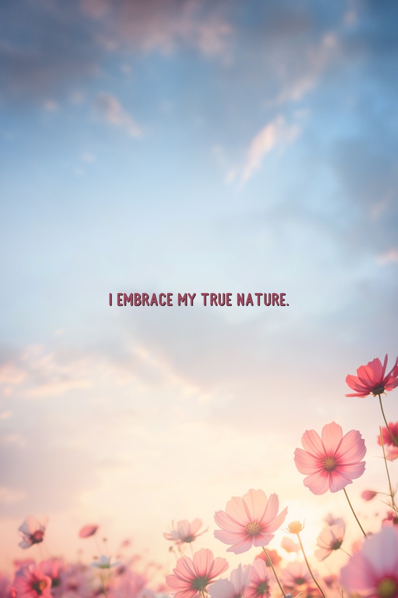 I embrace my true nature.