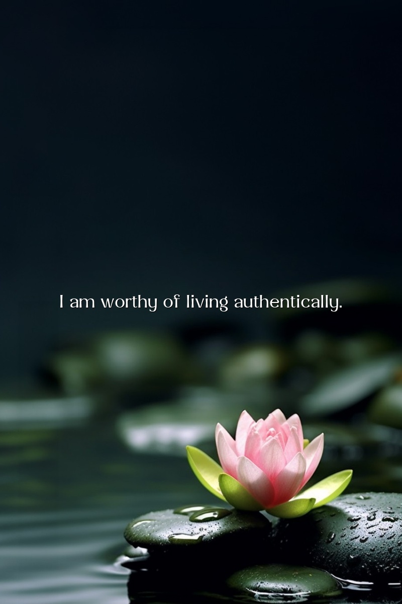 I am worthy of living authentically.