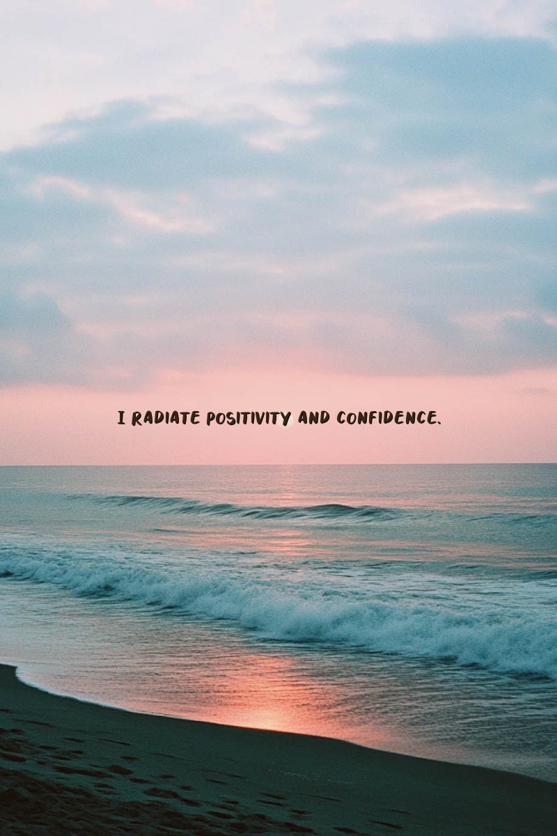 I radiate positivity and confidence.