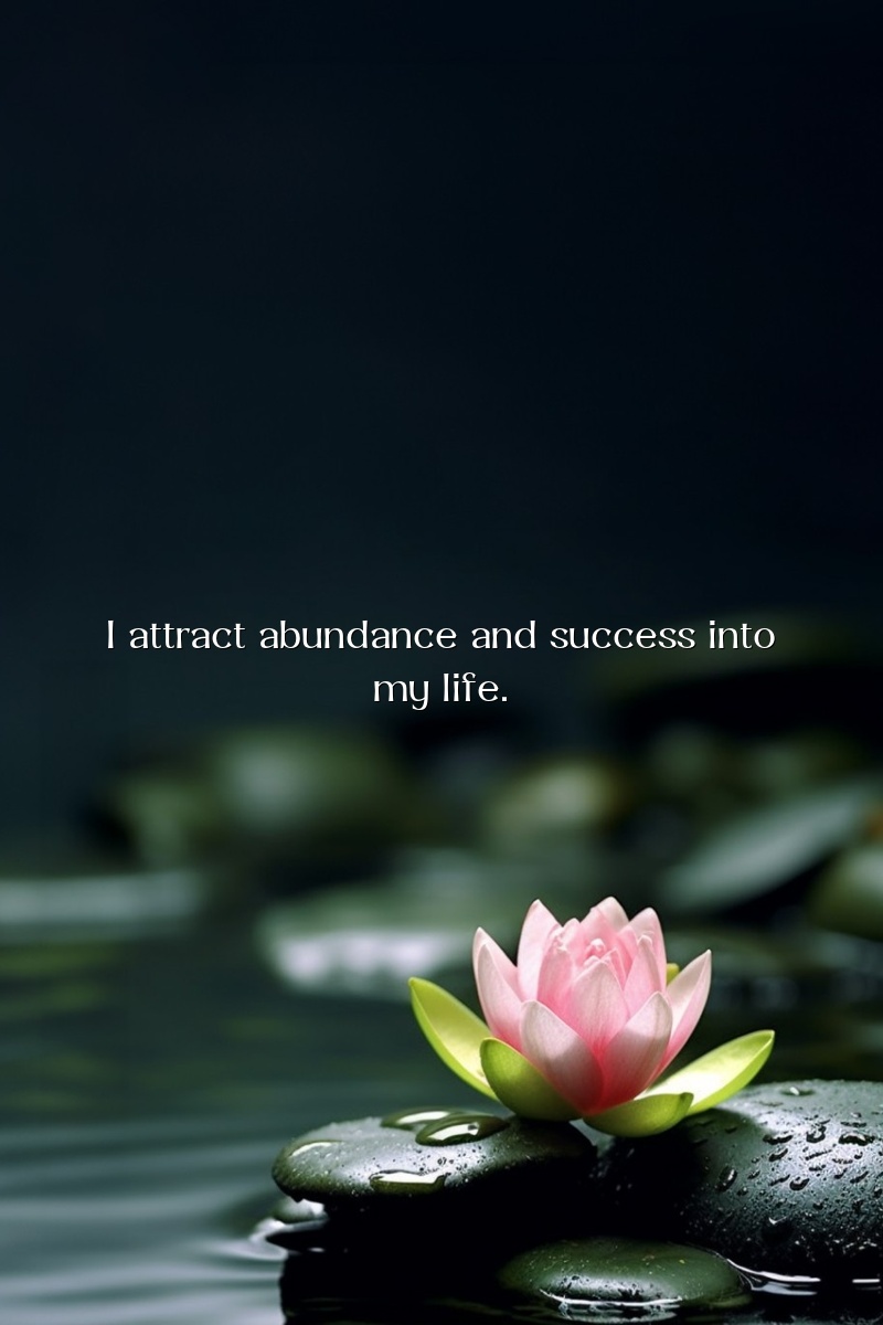 I attract abundance and success into my life.