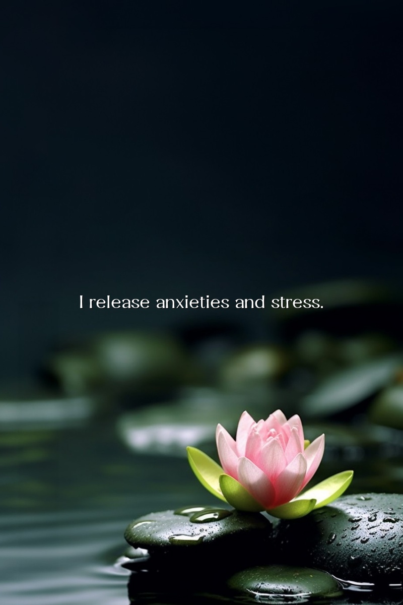 I release anxieties and stress.