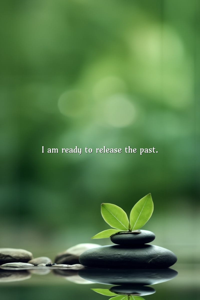 I am ready to release the past.