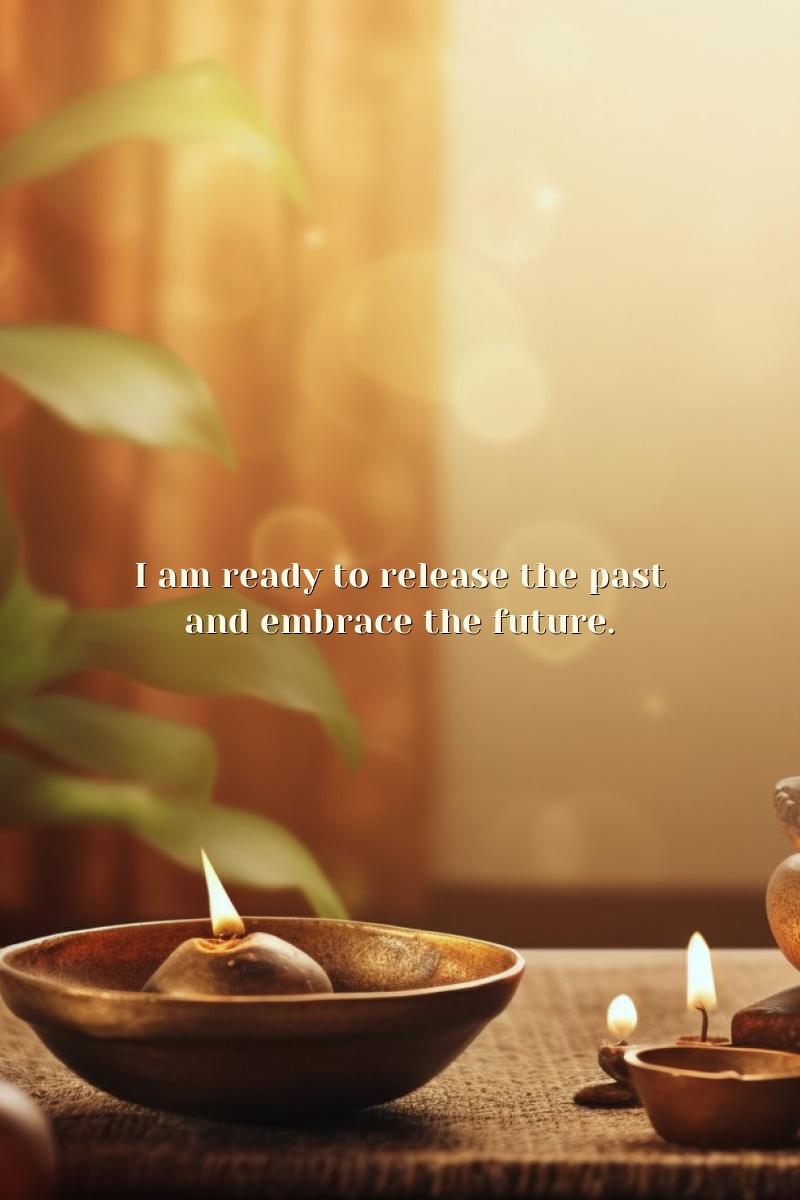 I am ready to release the past and embrace the future.