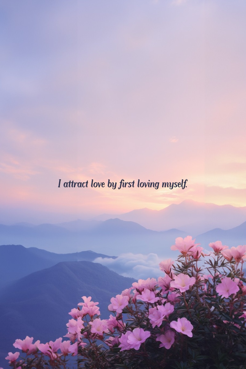 I attract love by first loving myself.