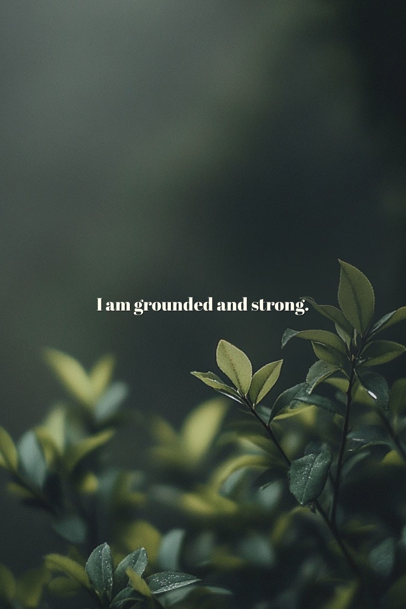 I am grounded and strong.
