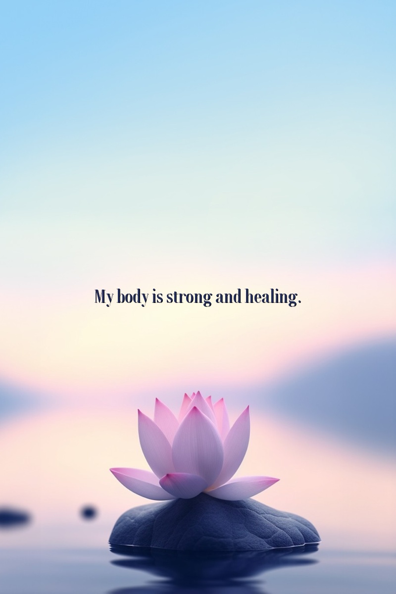 My body is strong and healing.