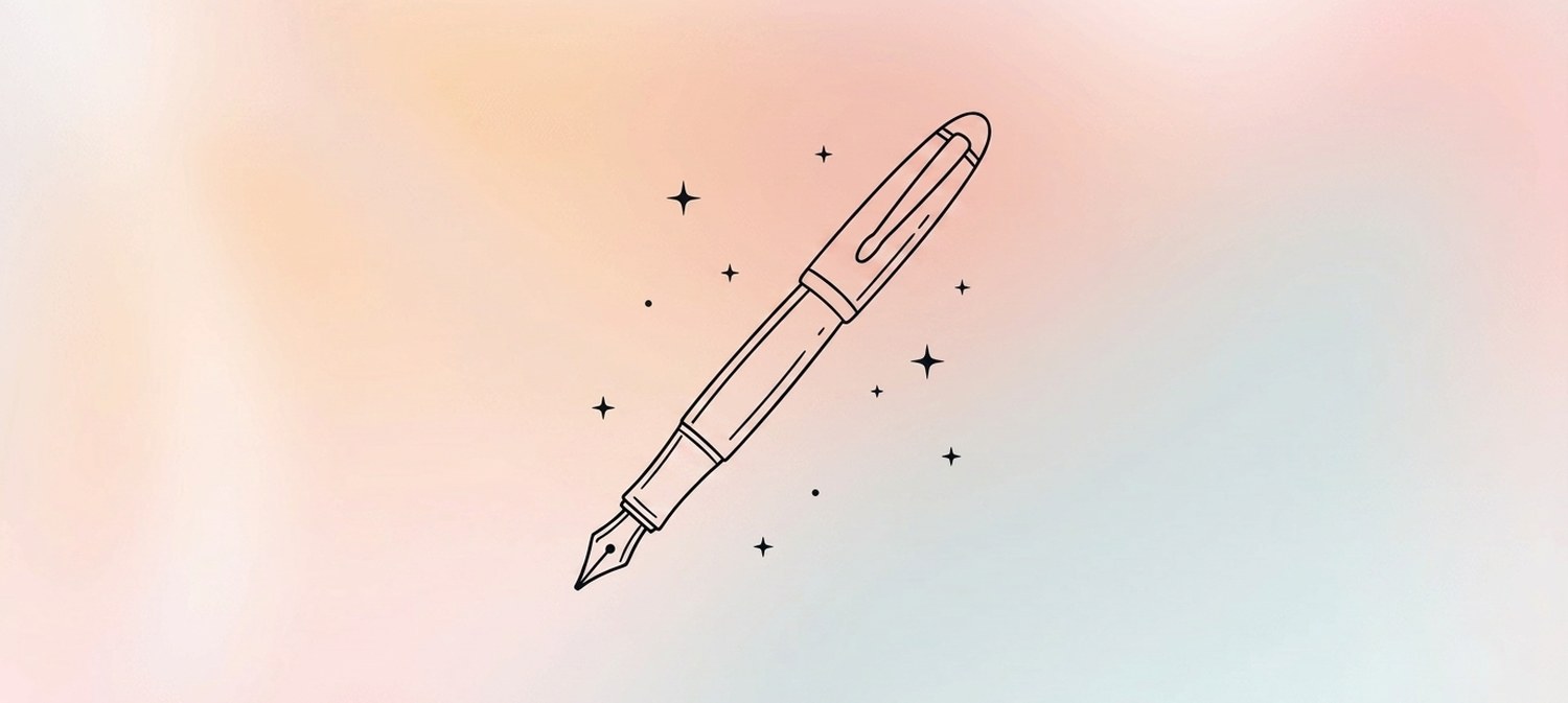 Illustration of fountain pen