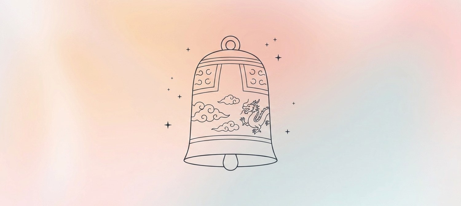 Illustration of temple bell