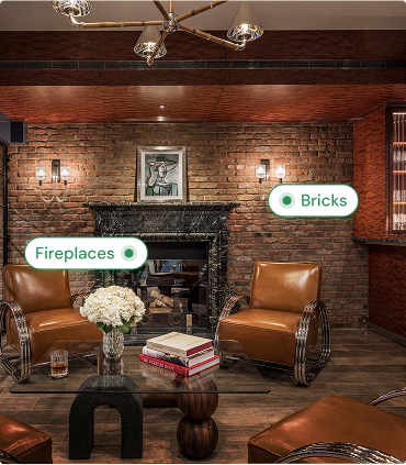 Fireplace and Bricks