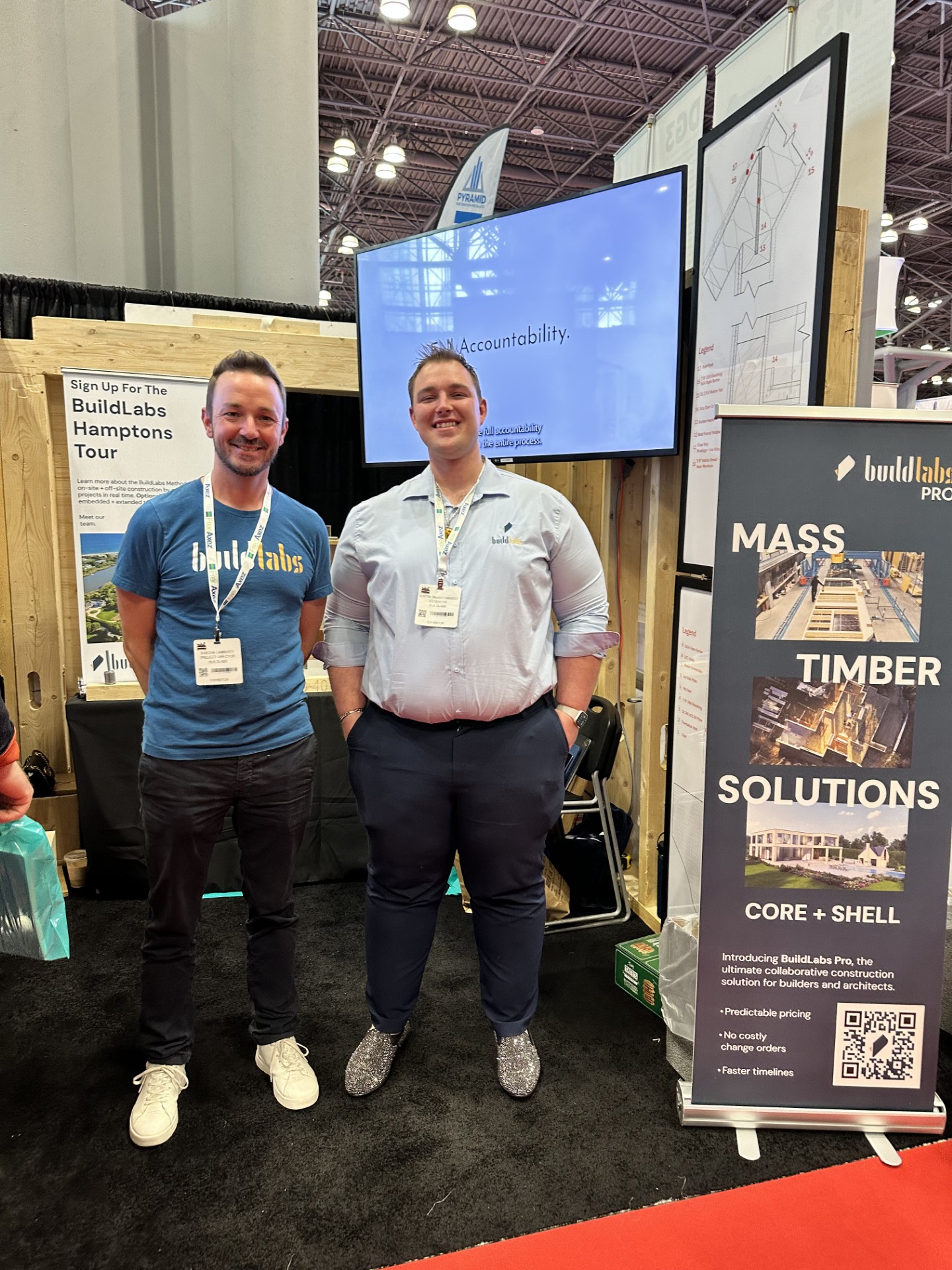 BuildLabs team members collaborating at a company event