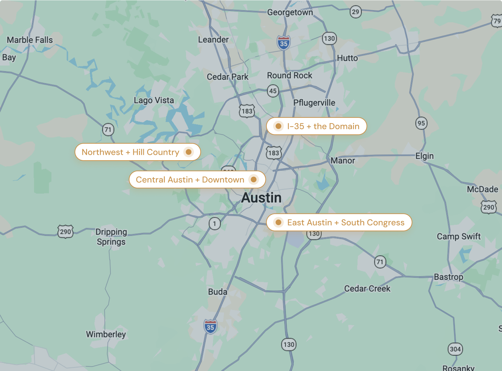 Design-build construction service map for residential and commercial projects