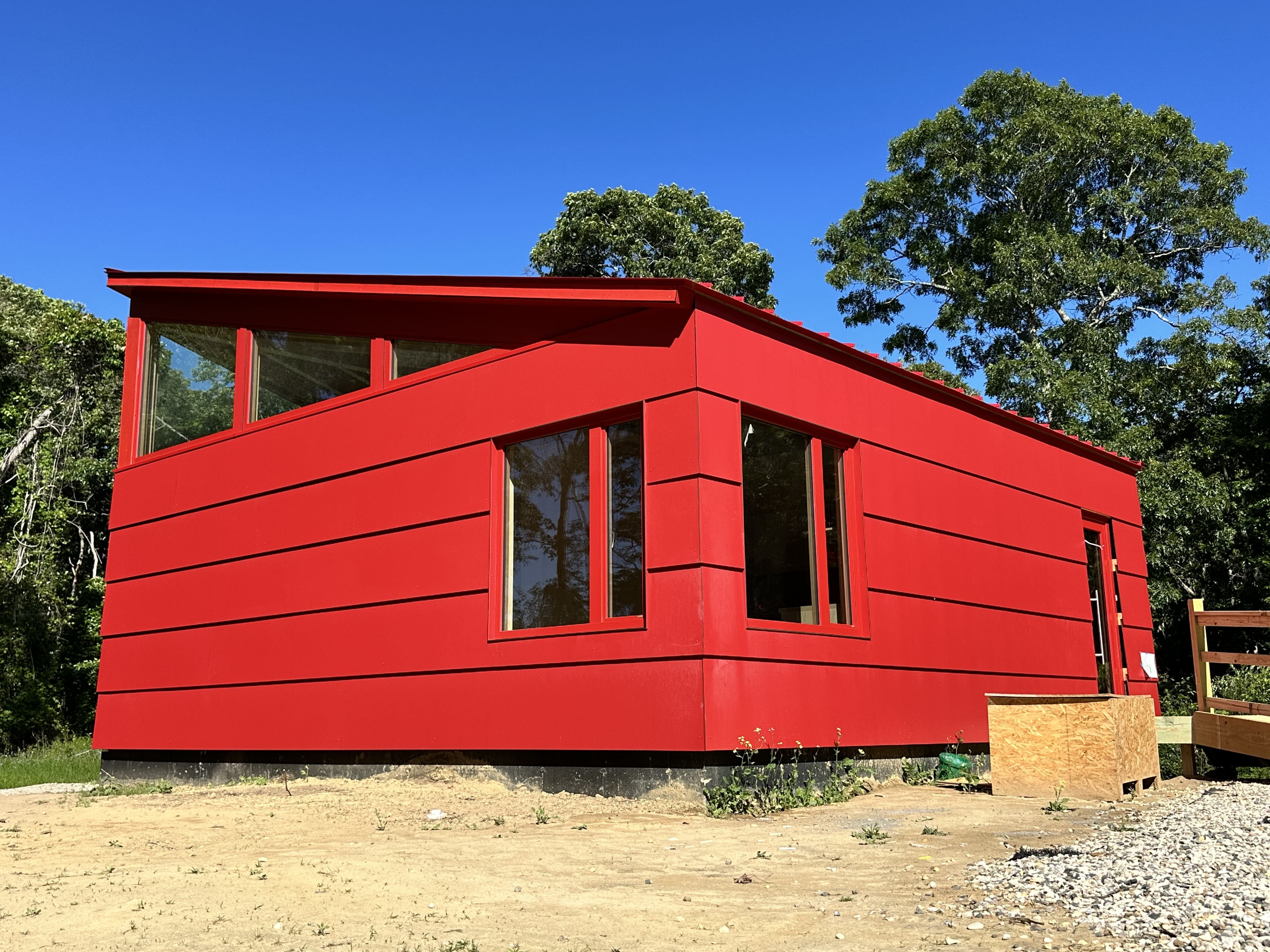 Exterior view of the completed MH modular home