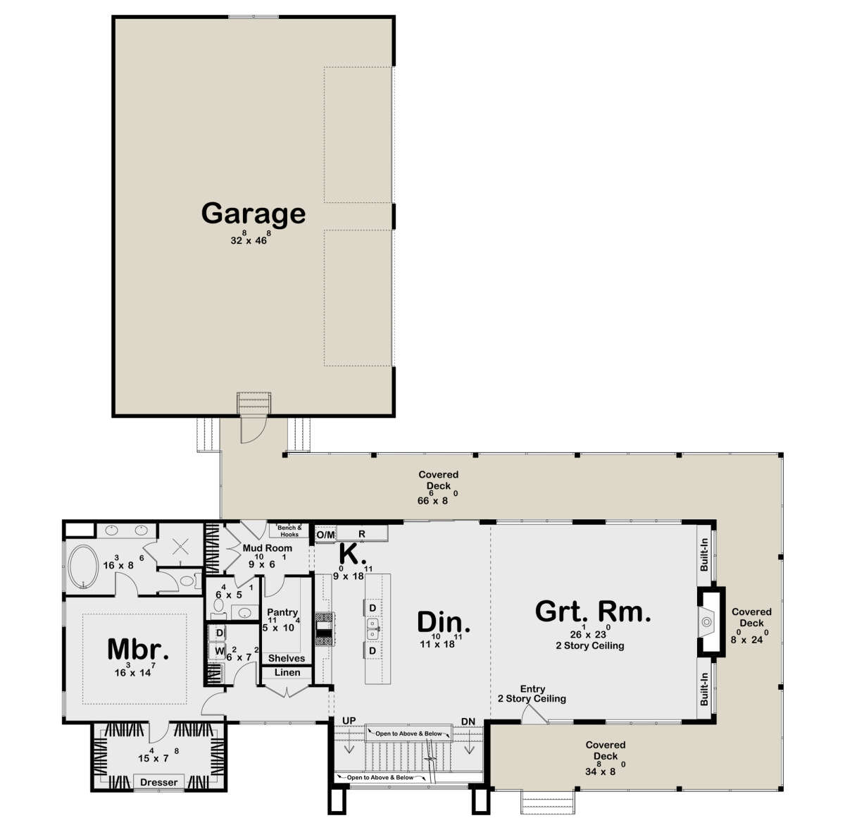 Barndominium main floor