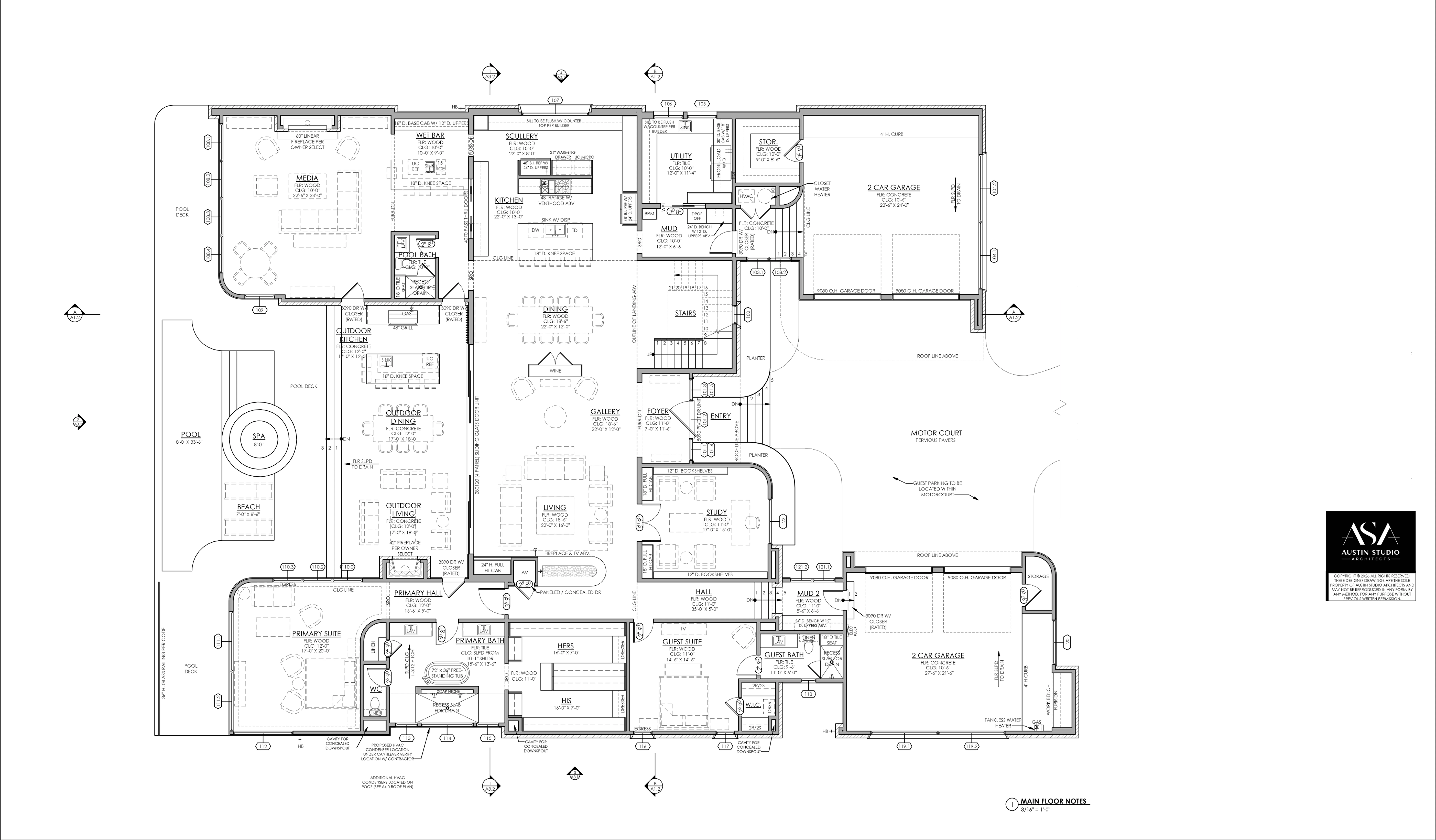 TC 139 main house first-floor plan