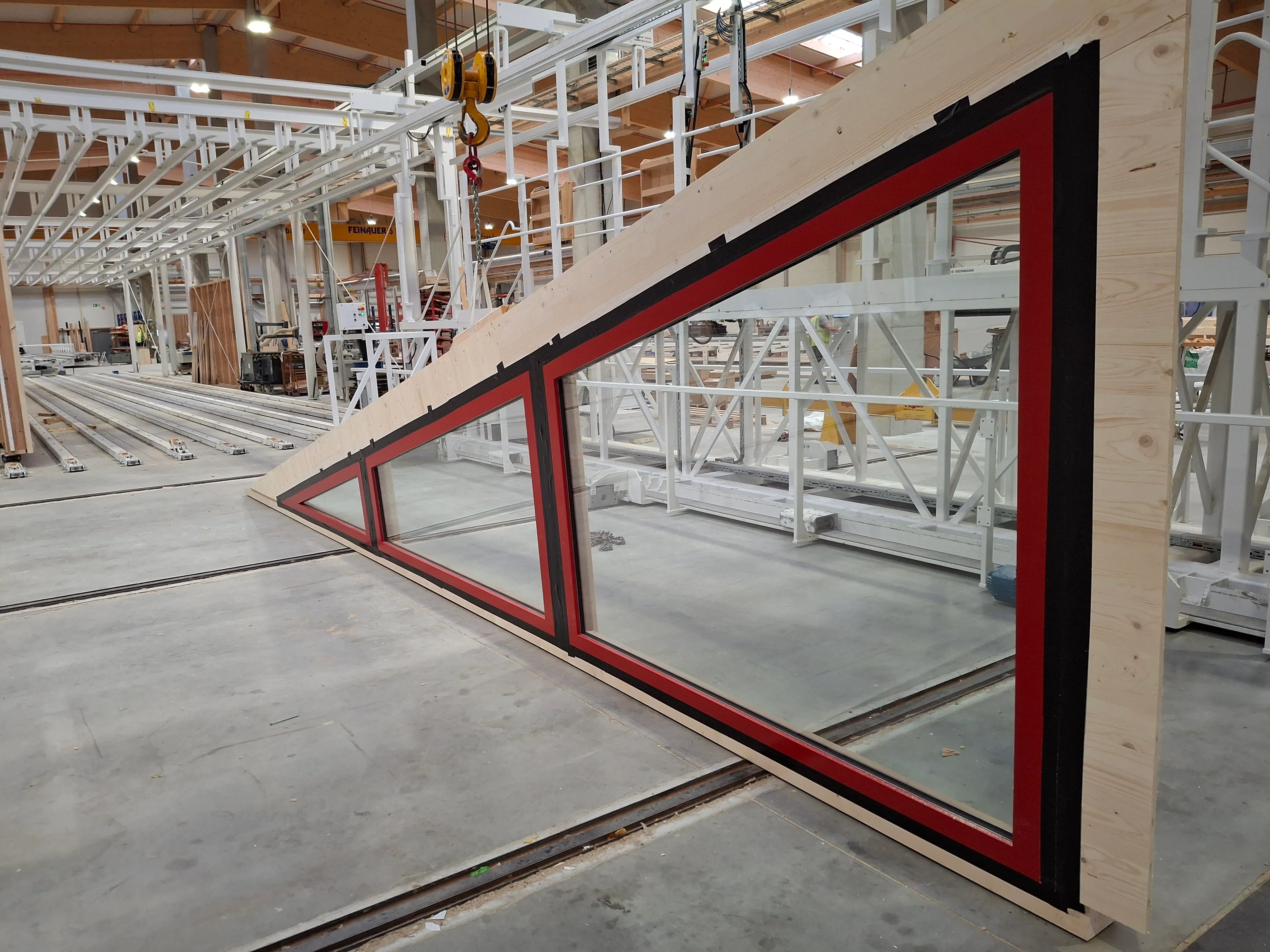 Off-site fabrication of Ma’s House window and timber structure