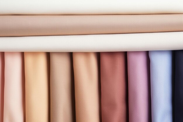 a picture of some fabrics