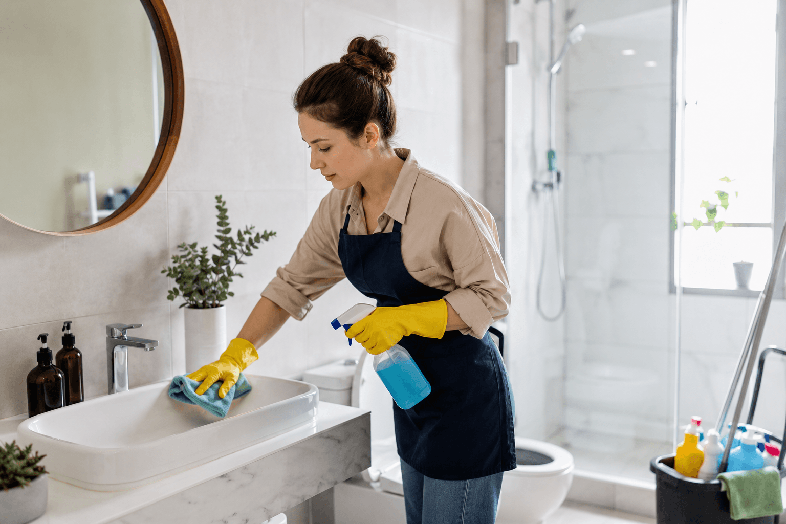 Deep clean bathroom checklist