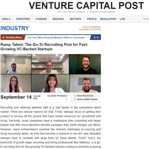 RAMP Talent - VC Post