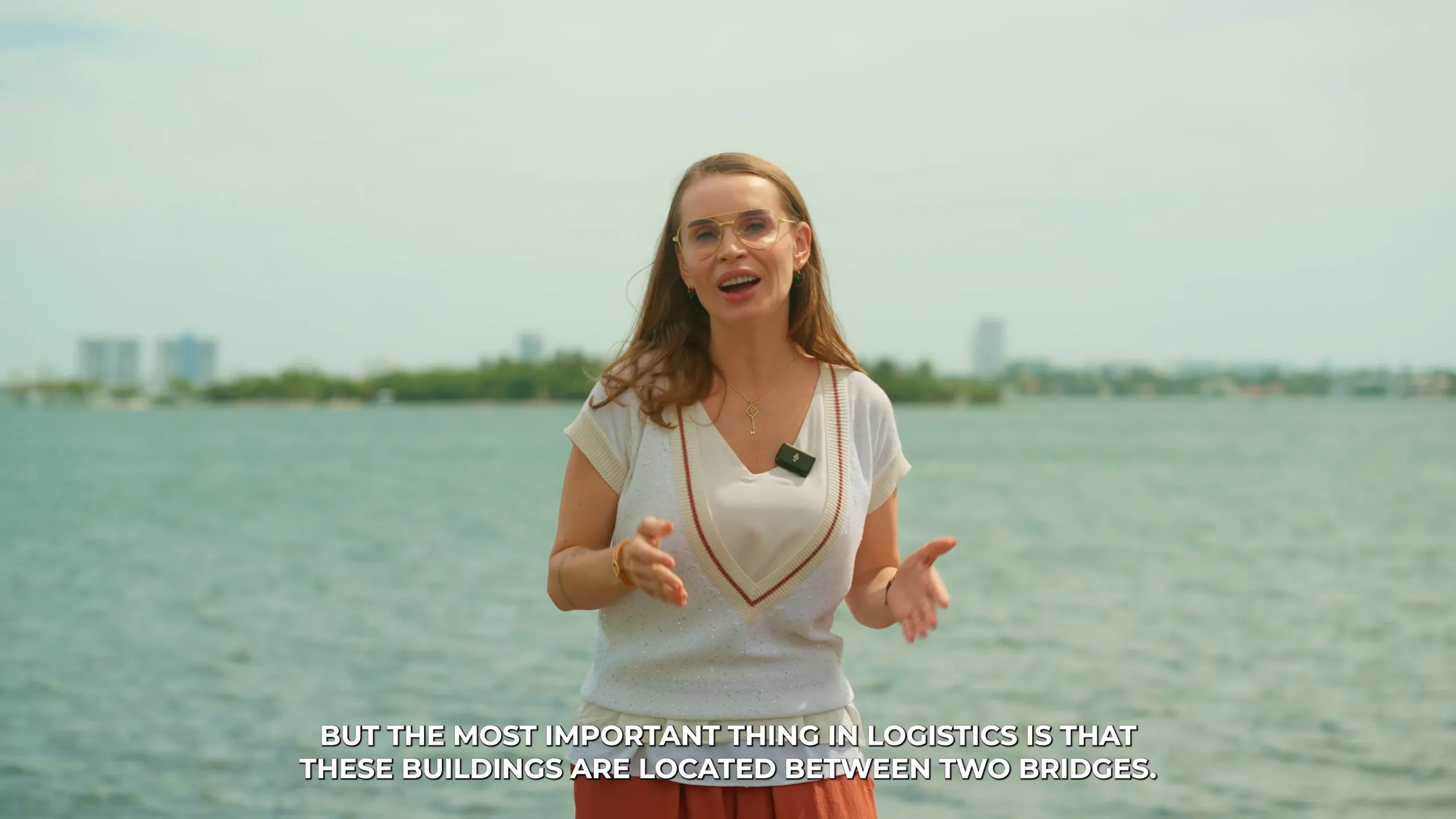 Presenter by Biscayne Bay in a real estate video tour of Aria Reserve