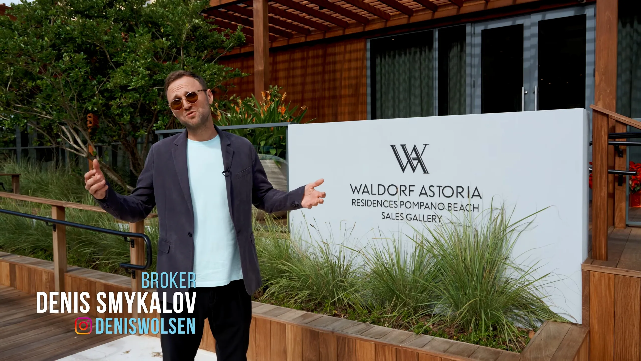 Broker at the Waldorf Astoria Residences Pompano Beach sales gallery