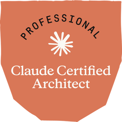 Claude Certified Architect – Professional badge issued by Anthropic