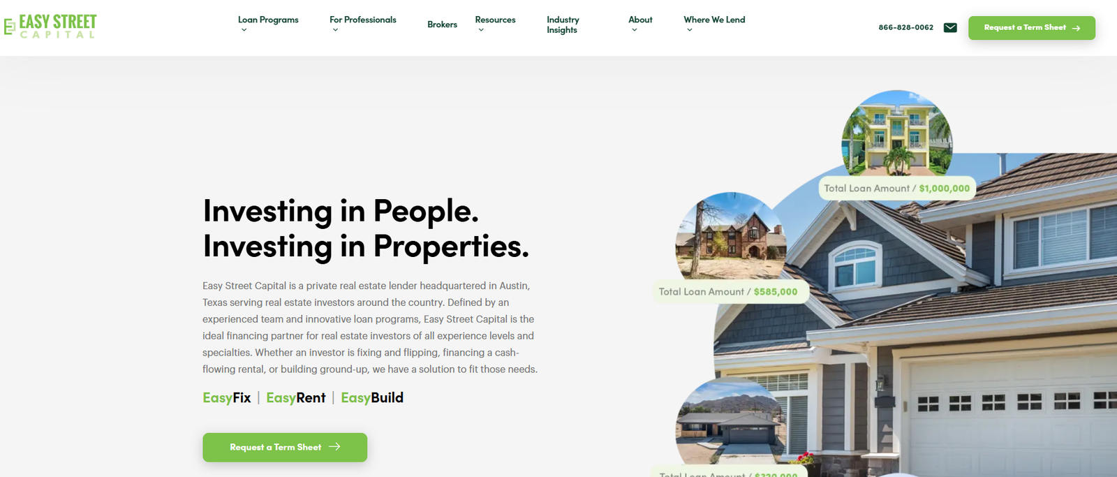 Easy street capital homepage