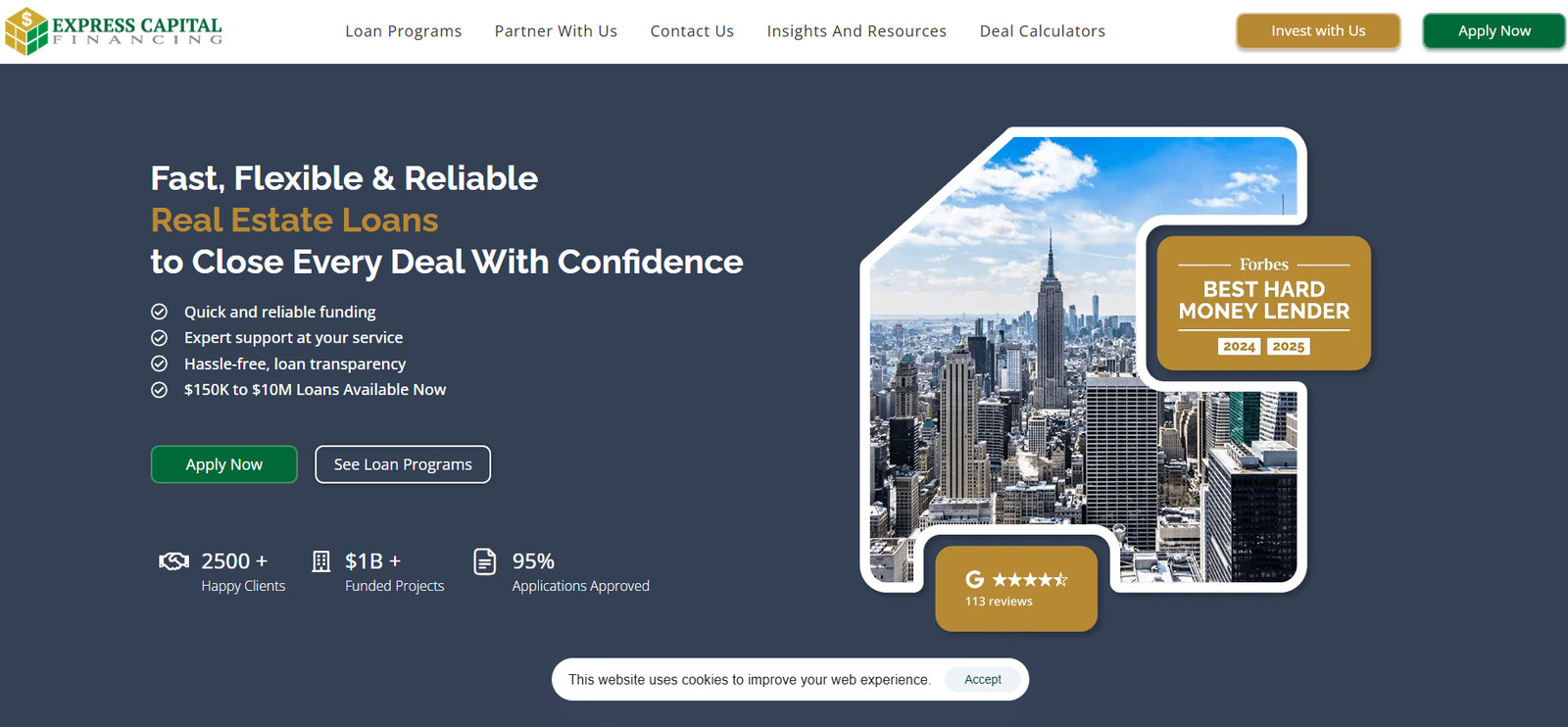 express capital financing homepage