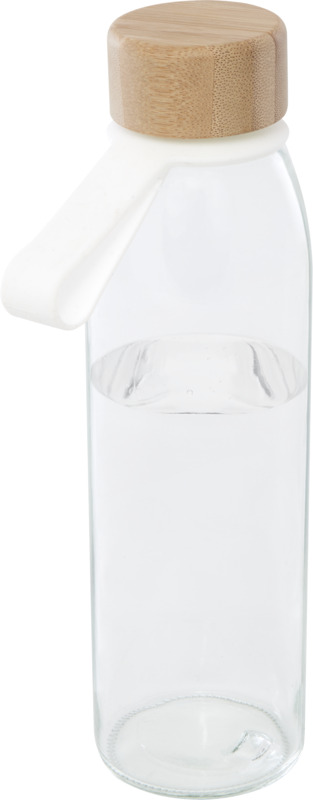 Glass Bottle with Bamboo Lid