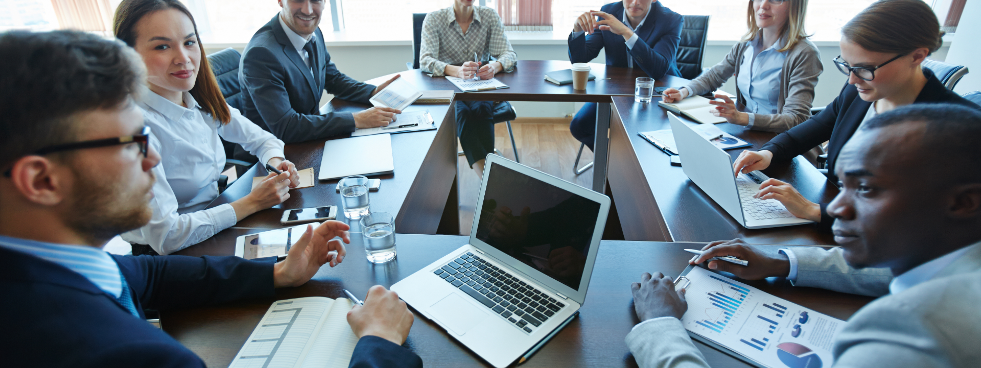 Business meeting of a company management