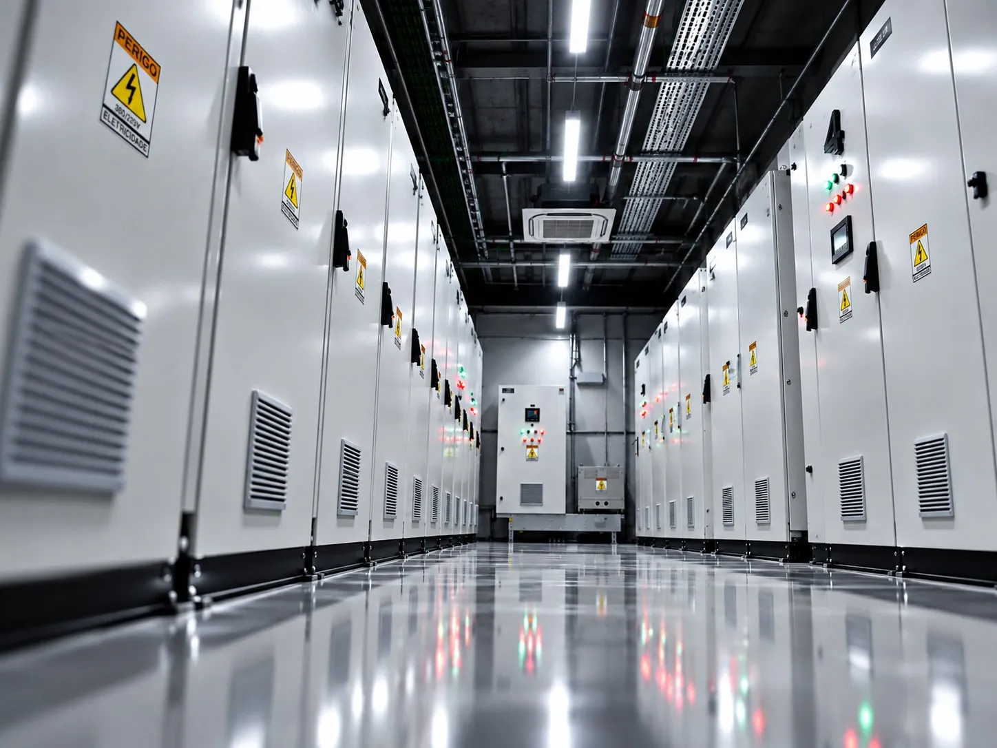 Sala elétrica com painéis - STI Electric