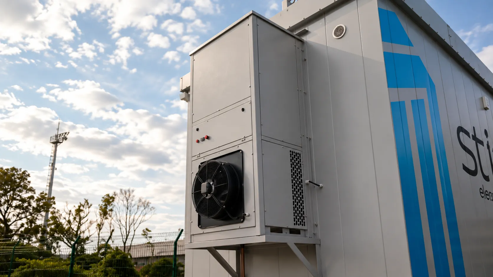 Climatização externa do eletrocentro Porto Itapoá - STI Electric