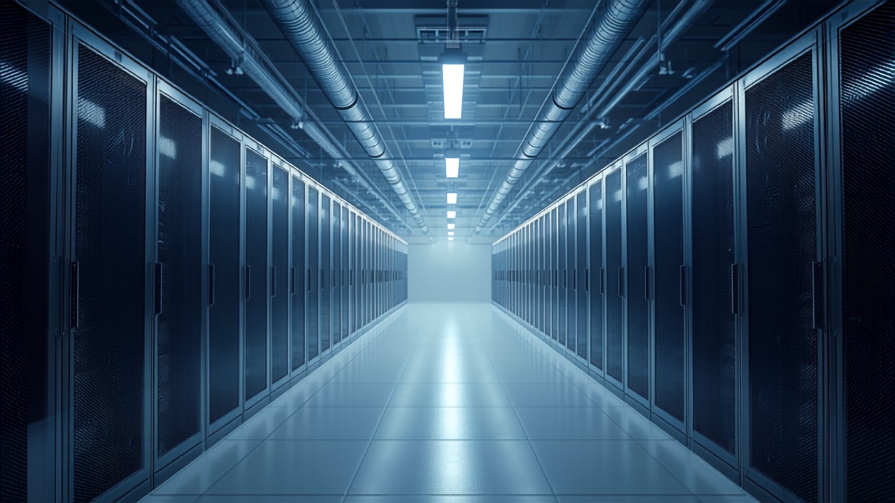 Corredor interno de um data center