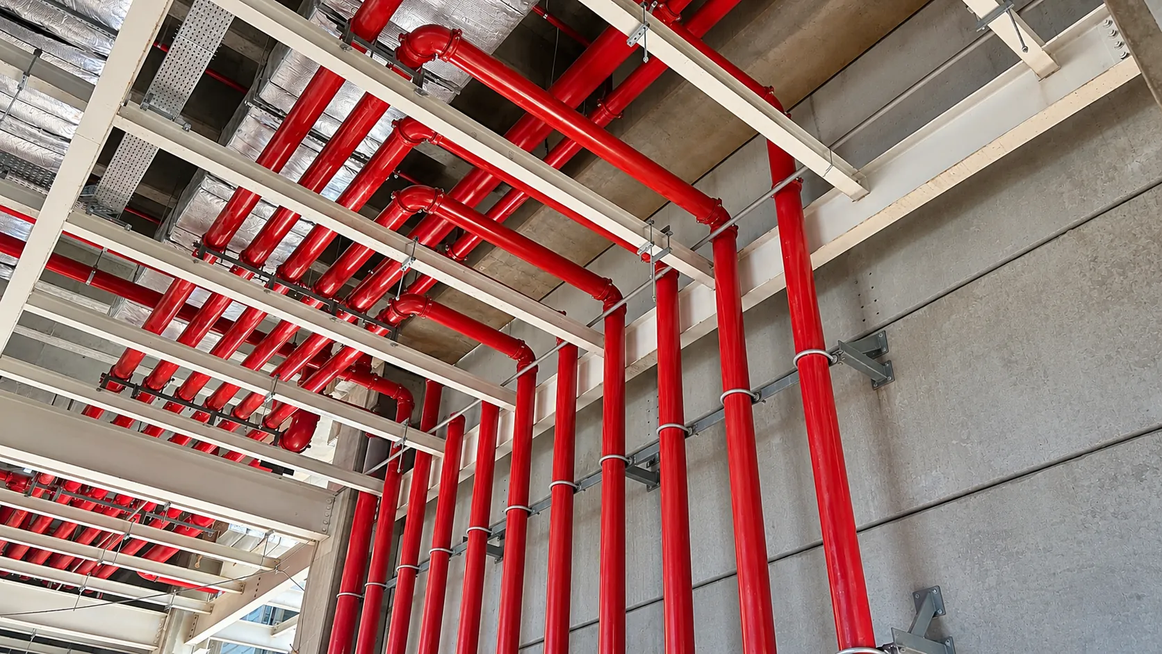 Sprinkler system at the Eurofarma plant