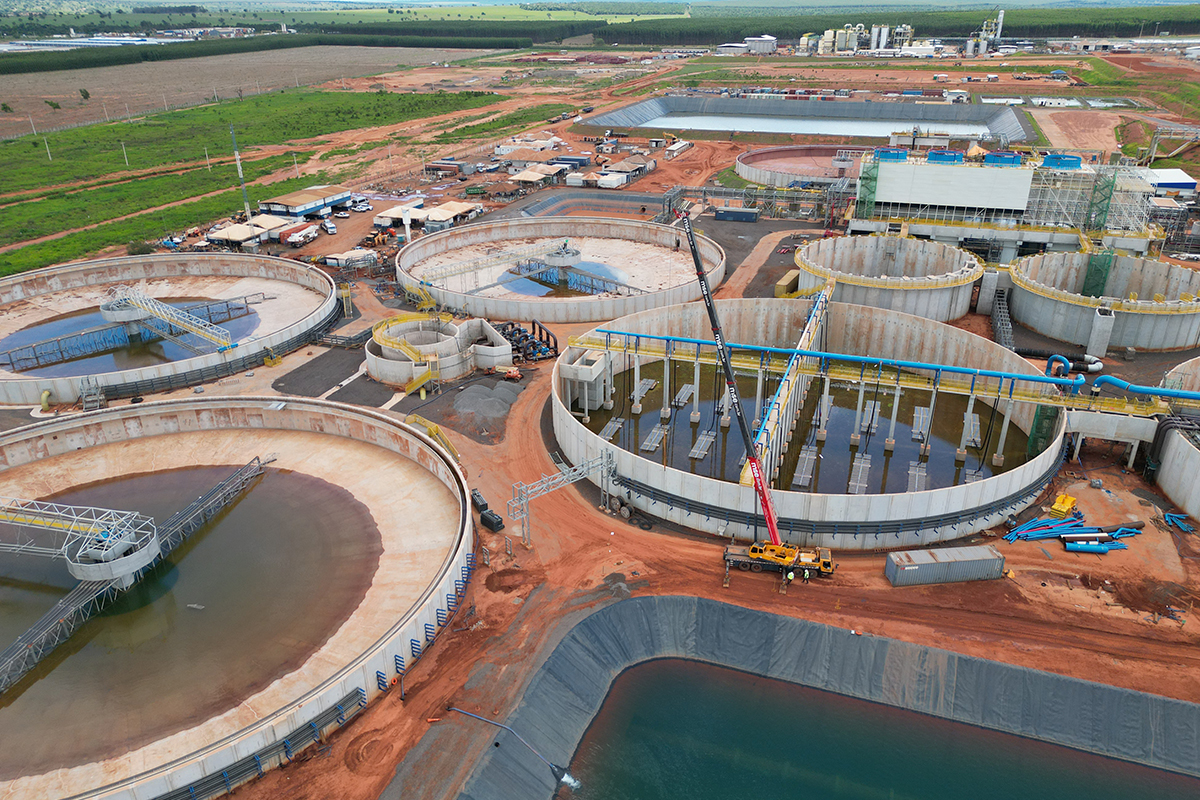 Suzano Cerrado Project, Ribas do Rio Pardo, Brazil: electromechanical installation of the effluent treatment plant by MSE Engenharia, photo 5