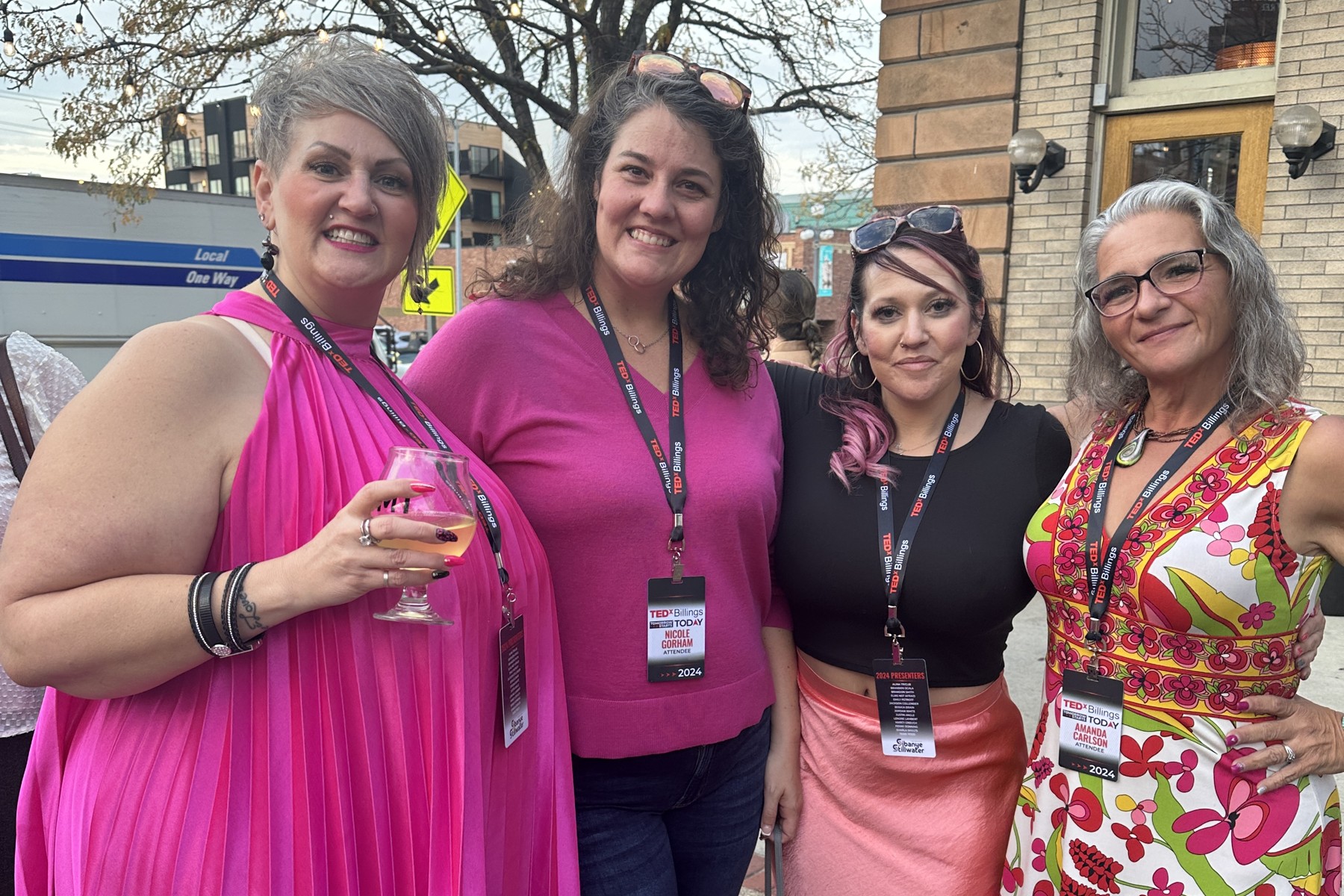 Emily Petroff with fellow attendees at TEDxBillings