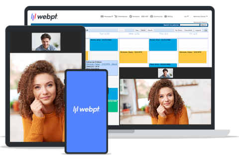 software solutions for behavioral health practices with a laptop video
