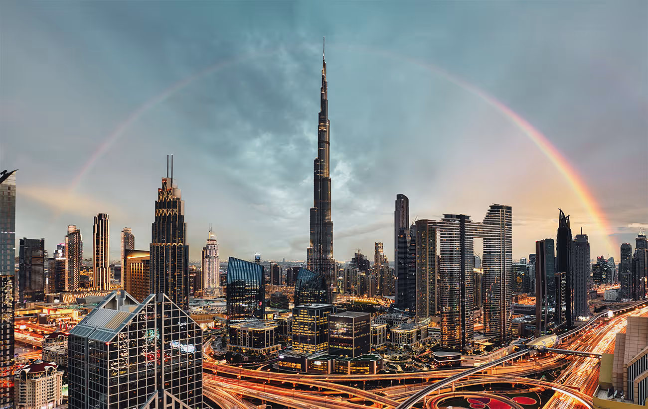 Město Dubai z vrchu