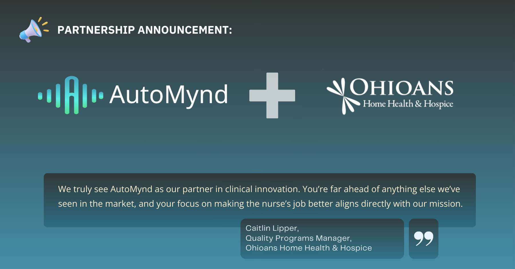 Ohioans Home Healthcare chooses AutoMynd as their AI partner for Clinical Documentation
