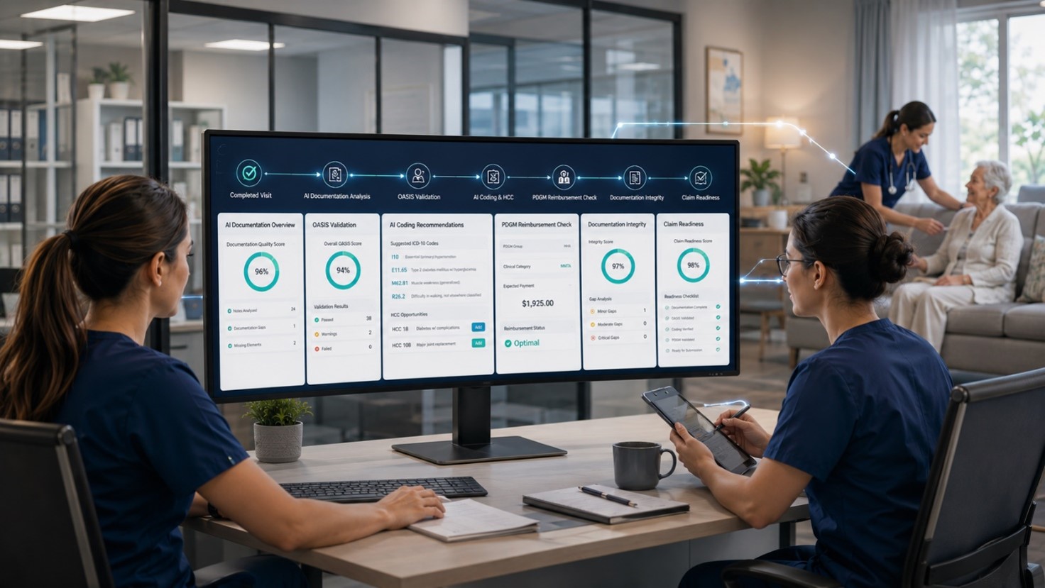 QA and coding in a skilled home health EMR