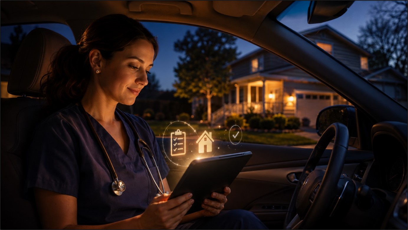 Home health EMR supporting point-of-care documentation in the field
