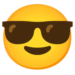 emotka emoji z okularami