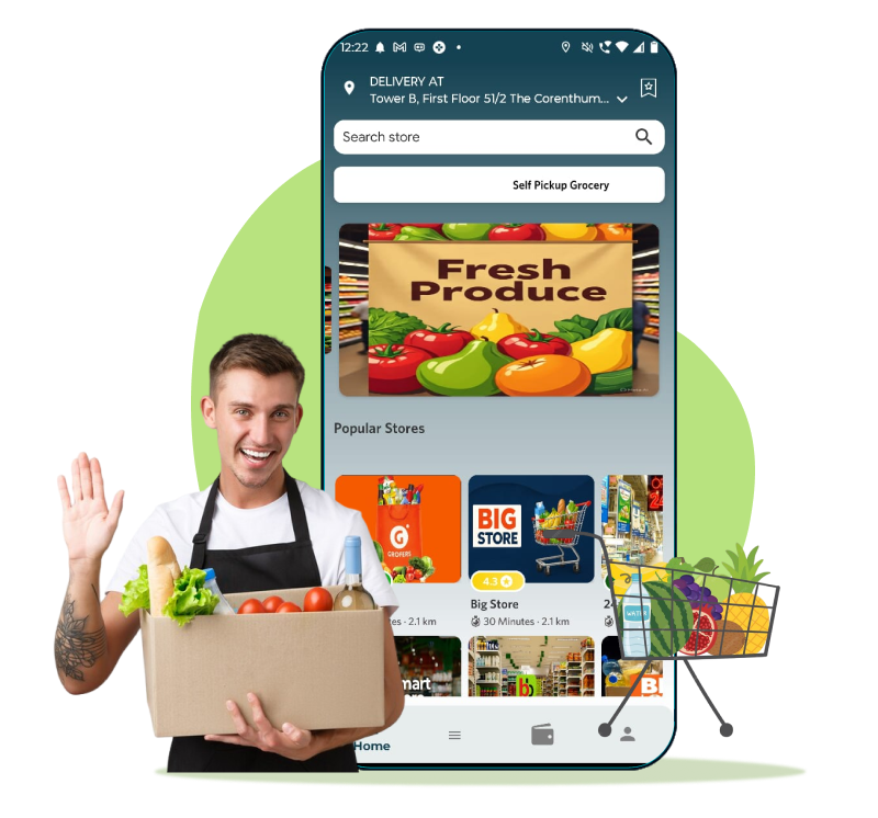 grocery delivery app development