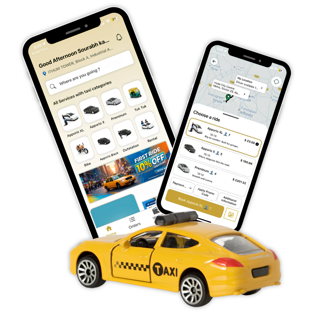 Uber clone app for launching ride hailing business.