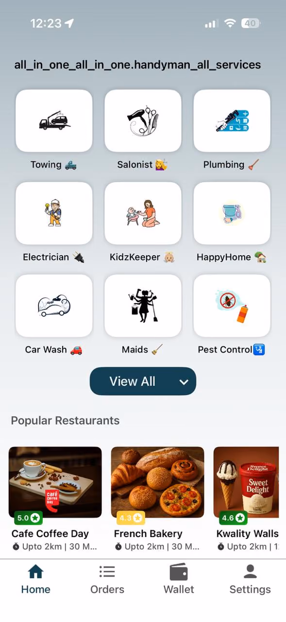 Apporio app screen