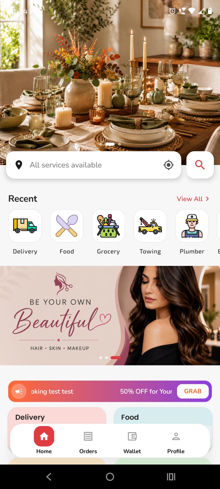 Customer app screen 8