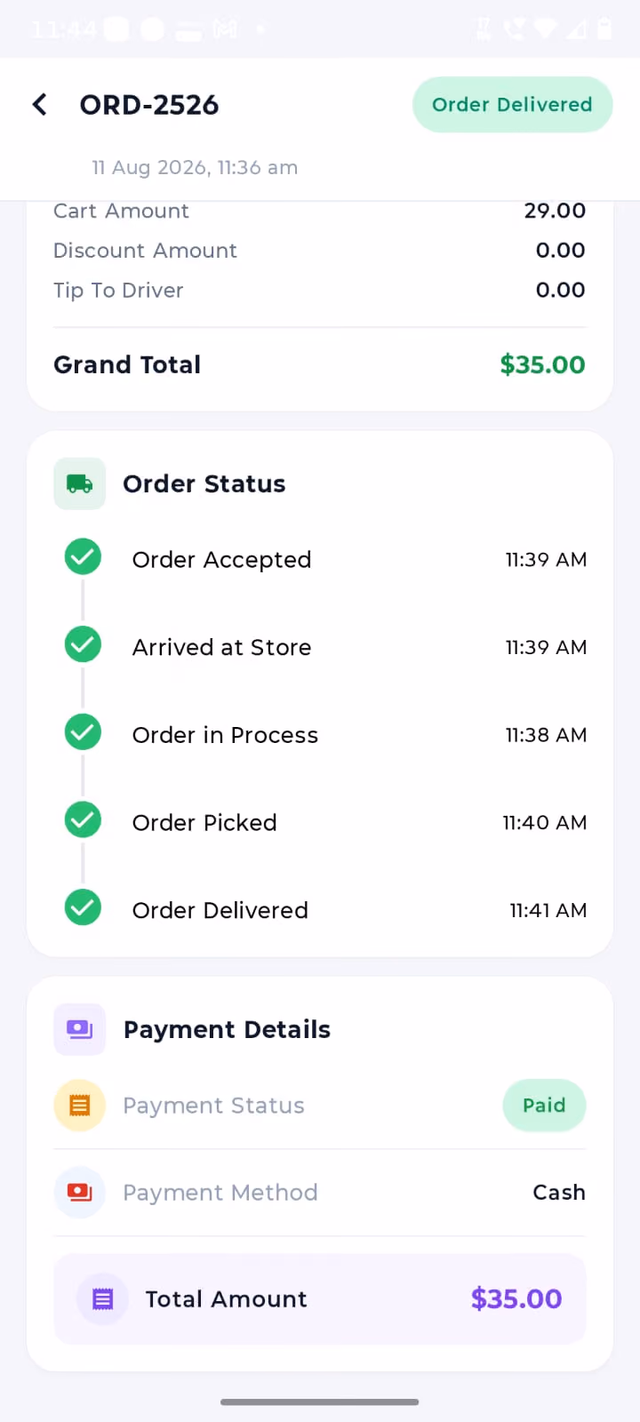 Merchant app screen 6