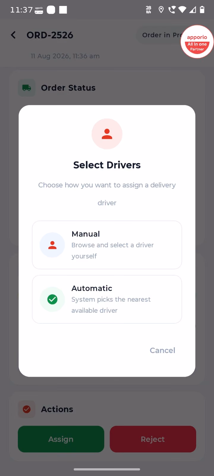 Merchant app screen 3