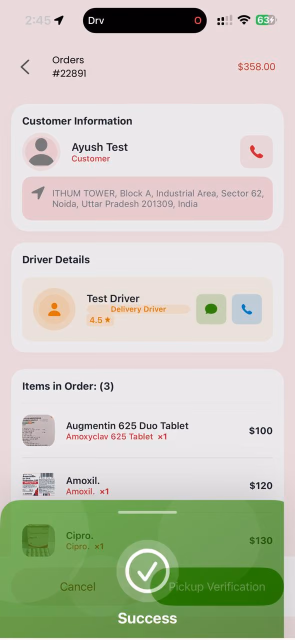 Pharmacy app screen 13