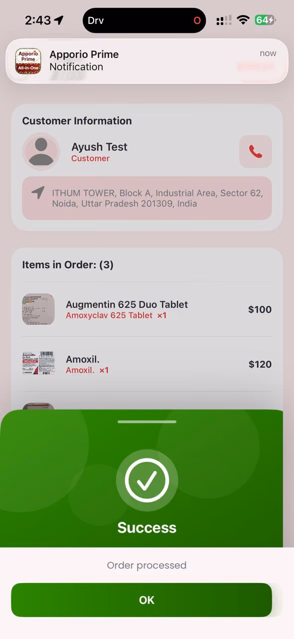 Pharmacy app screen 7