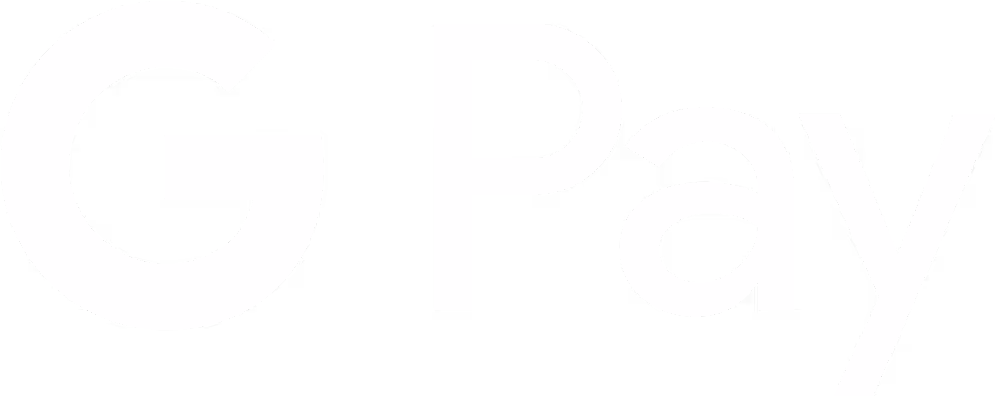 Google Pay logo with a stylized G and the word Pay in white.
